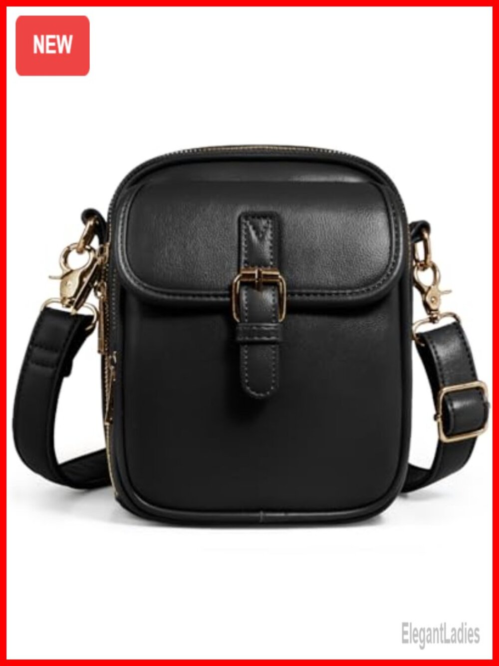 Women's Crossbody Bag Vegan Leather Messenger Shoulder Travel Purse Wallet with